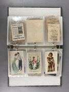 Binder Of Antique Advertising Trade Cards