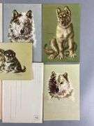 Group of Alaska Cruise Lines Dog Lithograph Menua
