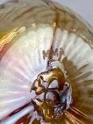 MMA Daisy Diamond Amberina Glass Vase