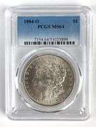 PCGS Graded 1884-O US $1 Morgan Silver Dollar MS64
