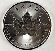 2014 Canada $5 Maple Leaf with Maple Leaf Privy 1 oz .999 Fine Silver Coin