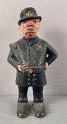 Antique A.C. Williams Mulligan the Cop Cast Iron Bank