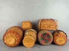 Group of Longaberger Holiday Baskets