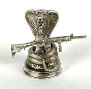 Gold Spartan Dont Tread On Me - Cobra #4 1 oz .999 Silver Figure