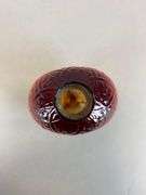 MMA Daisy Diamond Amberina Glass Vase