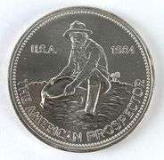 1984 Engelhard The American Prospector 1 oz .999 Fine Silver Round