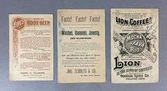 Group of 3 Lithograph Trading Cards