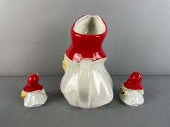Vintage Hull Little Red Riding Hood Pitcher and Shaker Set