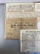 Group of 1840s - 1910s Assorted Newspapers