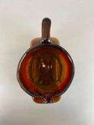Blenko Burnt Amber Textured Glass Pitcher