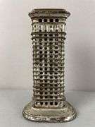 Antique Cast Iron Flatiron Building Bank