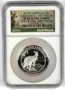 NGC Graded 2013-P Australia $1 Kangaroo 1oz .999 Fine Silver Coin PF69 Ultra Cameo