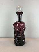 Blenko Amethyst Textured Art Glass Decanter