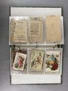 Binder Of Antique Advertising Trade Cards