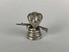 Gold Spartan Dont Tread On Me - Cobra #4 1 oz .999 Silver Figure