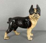 Antique Cast Iron Boston Terrier Bank