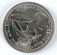1986 Engelhard The American Prospector 1 oz .999 Fine Silver Round