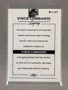 2012 Leaf Vince Lombardi Legacy Game Worn Jacket card