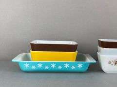 Group of 8 Pyrex Glass Refrigerator