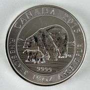 2015 Canada $8 Polar Bear 1.5 oz .999 Fine Silver Round