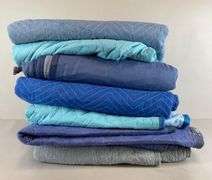 Group of Quilted Moving Blankets