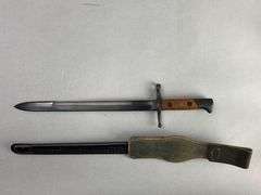 1942 Italian Carcano Model 41 Rifle Bayonet with Scabbard and Frog