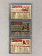 1959 Topps Nellie Fox, Luis Aparicio, and Minnie Minoso Cards