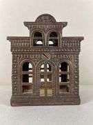 Antique Cast Iron City Bank