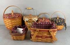 Group of Longaberger Holiday Baskets
