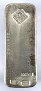 Johnson and Matthey 100 oz .999 Silver Ingot/ Bar