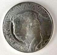 Bullion Works Buffalo Warrior 1 oz .999 Silver Round