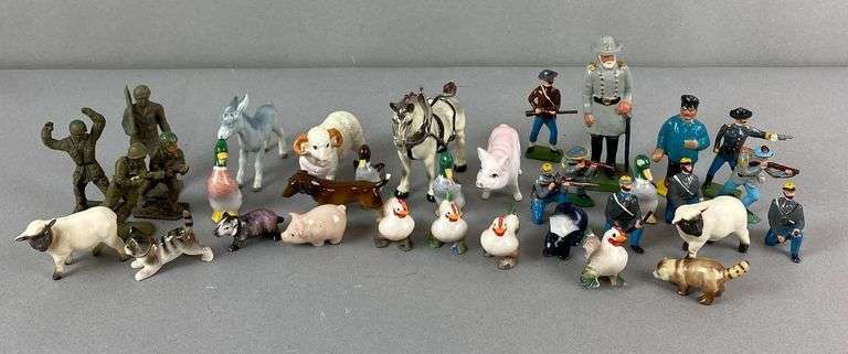 Group of 23 Miniature Figurines - Matthew Bullock Auctioneers