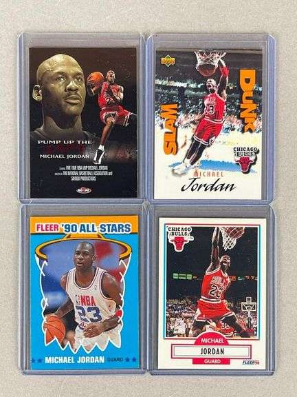 4 - Michael Jordan Cards with Inserts - Matthew Bullock Auctioneers