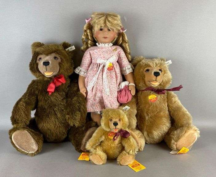 1993 Steiff Limited Edition Goldilocks and the Three Bears Set ...