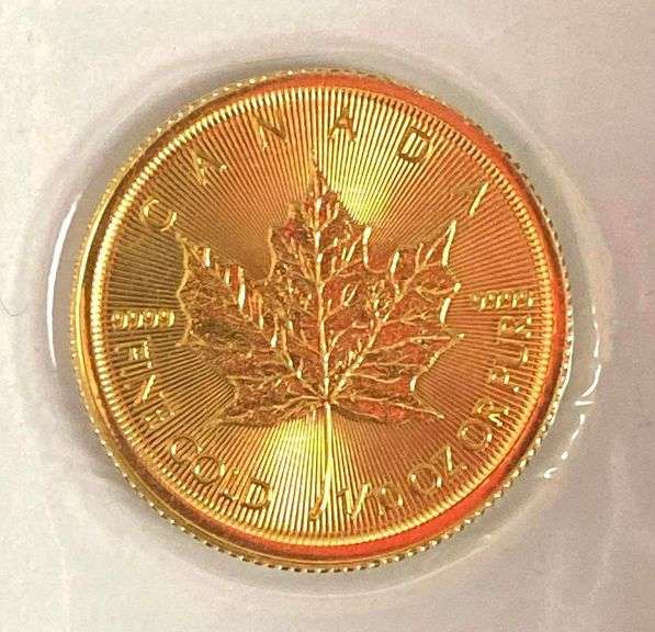 2018 Canada $5 Maple Leaf 1/10oz .999 Gold Coin