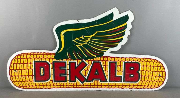 Dekalb Corn Pressboard Advertising Sign