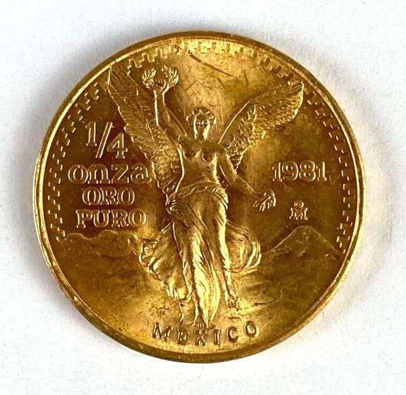 RARE 1981 Mexico Libertad 1/4 oz Gold Coin