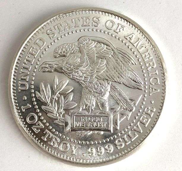 North West Territorial Minting In God We Trust 1 oz .999 Fine Silver Round