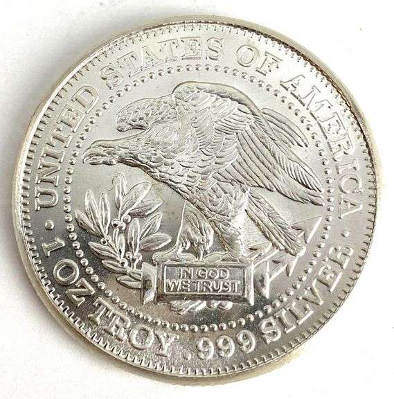 North West Territorial Minting In God We Trust 1 oz .999 Fine Silver Round
