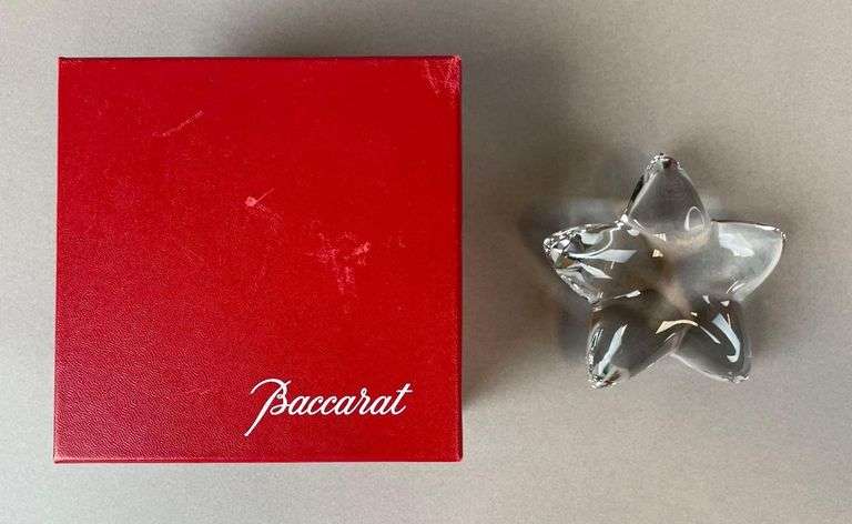 Baccarat Crystal Star Paperweight