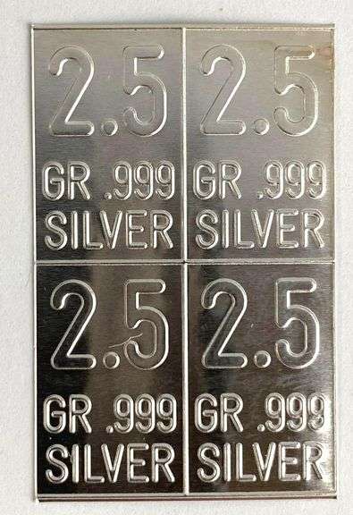 10 Grain .999 Silver Ingot/Bar