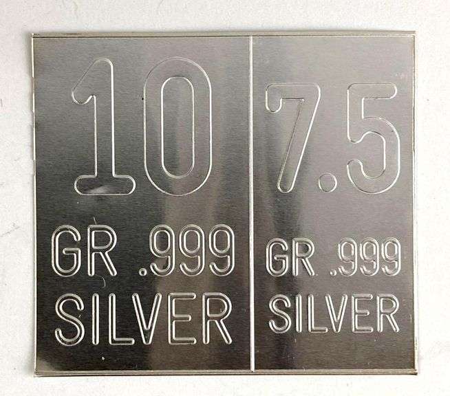 17.5 Grain .999 Silver Ingot/Bar
