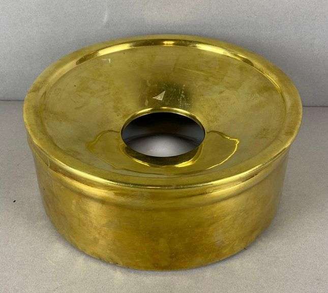 Vintage Union Stockyard Chicago Illinois Brass Spittoon