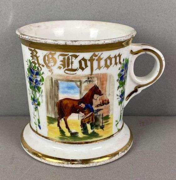 Antique Blacksmith Occupational Shaving Mug