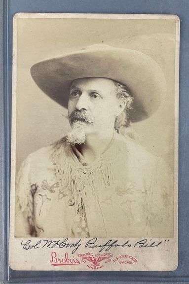 Col. W.F. Cody Buffalo Bill Cabinet Card - Matthew Bullock Auctioneers