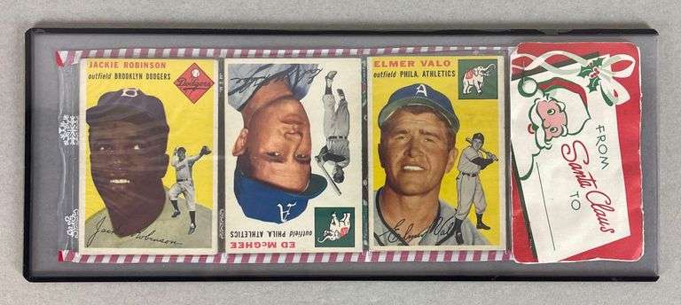 Rare 1954 Topps Baseball Christmas Rack Pack with Jackie Robinson on ...