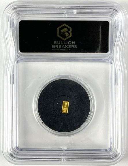 Bullion Breakers 1 Grain .999 Gold Ingot/ Bar ICG Genuine