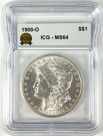 1900 O US Morgan Silver Dollar ICG MS64