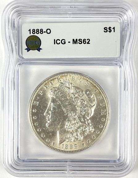 1888 O US Morgan Silver Dollar ICG MS62