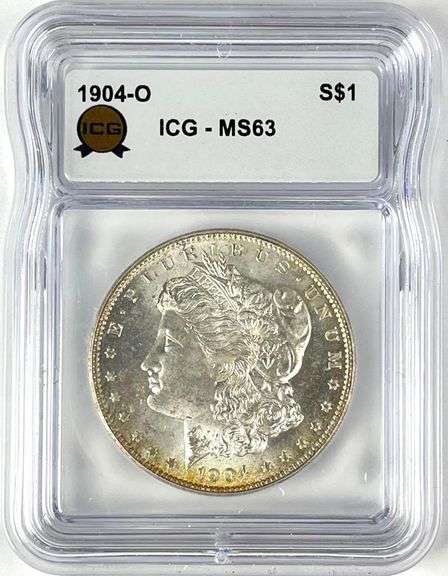 1904 O US Morgan Silver Dollar ICG MS63